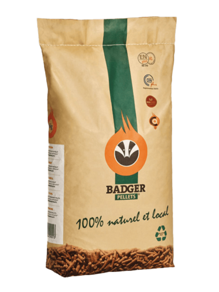 Palette de pellets Badger, sacs de 15 kg